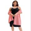 Baoqiya Women's Shawls and Wraps for Evening Dress Chiffon Shawl Soft Elegant Silky Pashmina Wedding Bridal Scarf(Coral, 79"19") view 4