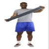 Fabrication CanDo Exercise Band, 5-Foot Singles, 30-Piece Dispenser, Black view 2