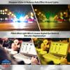 proSPORT BIFOCAL Reader Wrap Around Sport Sunglasses +1.50 Smoke & Yellow Lens Black Frame Men Women view 4