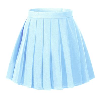 Beautifulfashionlife Girl's Dress up Cosplay Costumes High Waist School Skirt S,Sky Blue