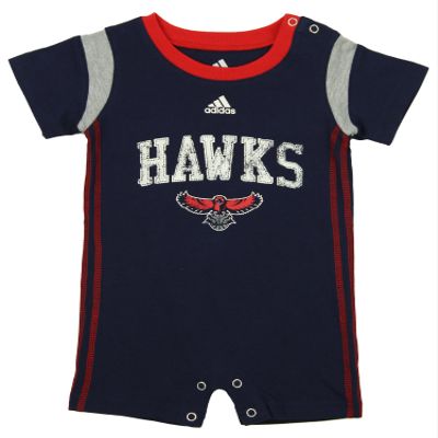 Outerstuff NBA Infants Atlanta Hawks Jump Ball Romper, Navy 12 Months