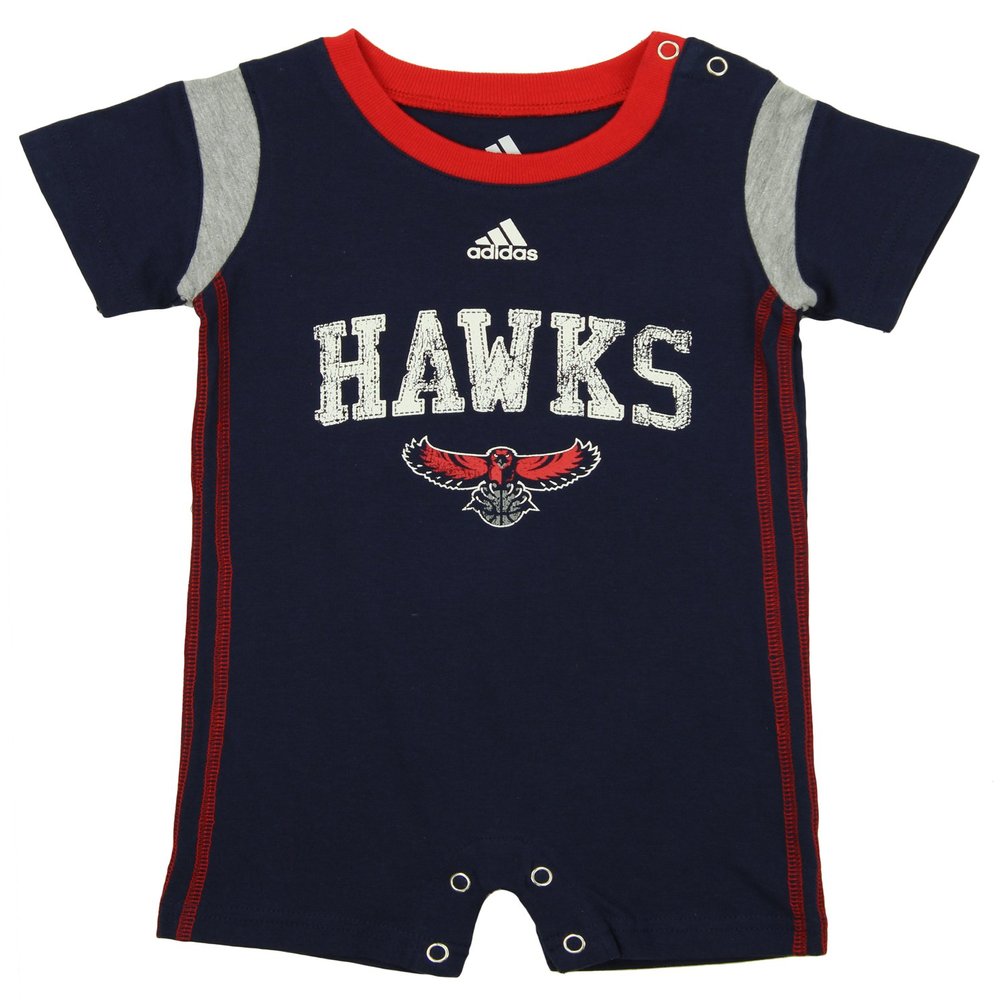 Outerstuff NBA Infants Atlanta Hawks Jump Ball Romper, Navy 12 Months