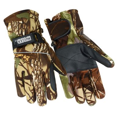 Hugger Men's Camouflage Fully Lined Glove for Hunting, Hiking, and Off-Roading (Tree/Camo, Medium)