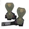 2018 Cobra Grips Flex Model Weight Lifting Gloves Heavy Duty Straps Alternative Power Lifting Hooks Best for Deadlifts with Padded Wrist Wrap Support Bodybuilding (Large, Green Rubber) view 4