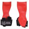 Lifting Grips PRO Weight Gloves Best Heavy Duty Straps Alternative to Power Hooks Deadlifts Adjustable Neoprene Padded Wrist Wrap (Red Rubber, Large 7.50"-8.50" Wrist Size) view 1