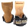 Lifting Grips PRO Weight Gloves Best Heavy Duty Straps Alternative to Power Hooks Deadlifts Adjustable Neoprene Padded Wrist Wrap (Brown Rubber, Large 7.50"-8.50" Wrist Size) view 1