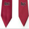 Spring Notion Boys' Solid Color Microfiber Zipper Tie Medium Red view 4
