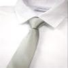 Spring Notion Boys' Solid Color Microfiber Zipper Tie Small Grey view 2