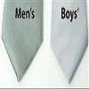 Spring Notion Boys' Solid Color Microfiber Zipper Tie Small Grey view 4
