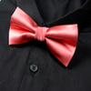 Spring Notion Men's Solid Color Satin Microfiber Bow Tie Melon view 3