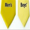 Spring Notion Boys' Solid Color Microfiber Zipper Tie Large Gold view 4