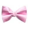 Spring Notion Men's Solid Color Satin Microfiber Bow Tie Light Pink view 2
