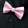 Spring Notion Men's Solid Color Satin Microfiber Bow Tie Light Pink view 3
