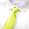 Spring Notion Boys' Solid Color Microfiber Zipper Tie Small Lime view 2