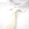 Spring Notion Boys' Solid Color Microfiber Zipper Tie Large Ivory view 2