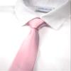 Spring Notion Boys' Solid Color Microfiber Zipper Tie Medium Light Pink view 2