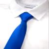 Spring Notion Boys' Solid Color Microfiber Zipper Tie Medium Royal Blue view 2