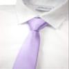 Spring Notion Boys' Solid Color Microfiber Zipper Tie Large Lilac view 2