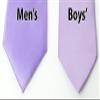 Spring Notion Boys' Solid Color Microfiber Zipper Tie Large Lilac view 4
