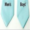 Spring Notion Boys' Solid Color Microfiber Zipper Tie Large Aqua view 4