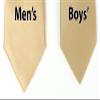 Spring Notion Boys' Solid Color Microfiber Zipper Tie Small Antique Gold view 4