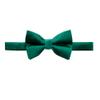Spring Notion Men's Solid Color Satin Microfiber Bow Tie Emerald view 1