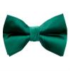 Spring Notion Men's Solid Color Satin Microfiber Bow Tie Emerald view 2