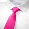 Spring Notion Boys' Solid Color Microfiber Zipper Tie Small Fuchsia view 2