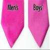 Spring Notion Boys' Solid Color Microfiber Zipper Tie Small Fuchsia view 4