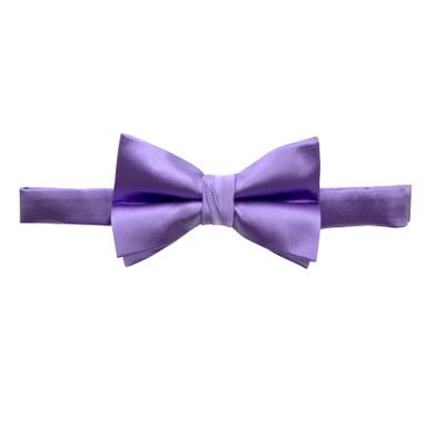 Spring Notion Men's Solid Color Satin Microfiber Bow Tie Wisteria