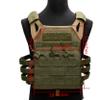 SAIJINZHI Tactical Airsoft Molle Breathable JPG Vest Game Protective Modular Chest Set for Fun (OD Green) (Red) view 2
