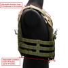 SAIJINZHI Tactical Airsoft Molle Breathable JPG Vest Game Protective Modular Chest Set for Fun (OD Green) (Red) view 3