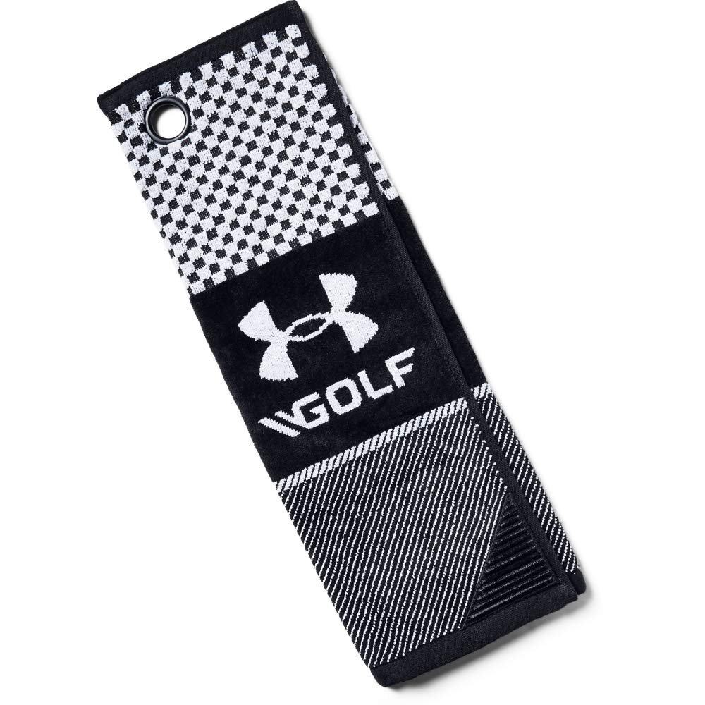 Under Armour Bag Golf Towel, Black//Steel, One Size Fits All