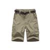 JOMLUN Boys Casual Quick Dry Outdoor Pants Hiking Climbing Convertible Trouser Kids' Cargo Pants Khaki view 3