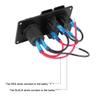 2 Gang Switch Panel with 3.1A Dual USB Power Adapter for Car RV Marine Boat 12V-24V Boat/Yacht Series Supplies view 4