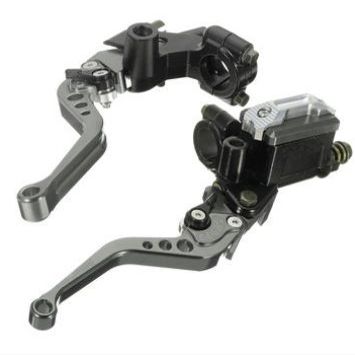 CoCocina 7/8inch 22mm CNC Universal Motorcycle Brake Clutch Master Cylinder Lever Reservoir - Grey