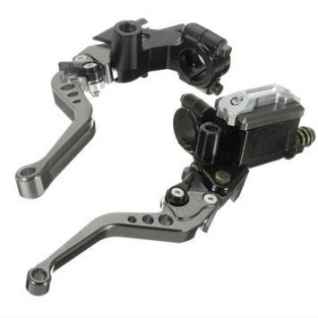 CoCocina 7/8inch 22mm CNC Universal Motorcycle Brake Clutch Master Cylinder Lever Reservoir - Grey