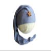 AMOS and SAWYER Knotted Sleeping Hat, Photography Prop (Newborn, Slate Blue - Star Button) view 1