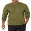 Soffe Mens Long-Sleeve Cotton T-Shirt, Olive Drab Green, Small view 1