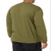 Soffe Mens Long-Sleeve Cotton T-Shirt, Olive Drab Green, Small view 2