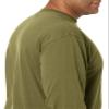 Soffe Mens Long-Sleeve Cotton T-Shirt, Olive Drab Green, Small view 3