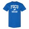 AS1101 - Florida Gulf Coast Eagles Arch Logo Soccer T Shirt - 3X-Large - Royal view 1