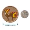 Flaming Llama Patrol Patch - 2" Diameter Round Embroidered Patch (Hook-Fastener) view 2