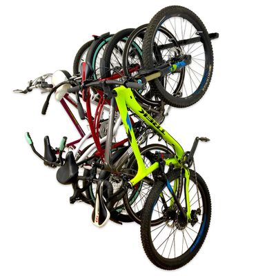 StoreYourBoard Bike Storage Rack  Heavy Duty Garage Bike Rack for 5 Bicycles, Space-Saving Vertical Bike Rack, Adjustable Wall Bike Mount for Garage Organizer, Bicycle Hanger, Holds 300 lbs