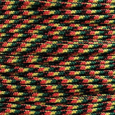 West Coast Paracord 425 Paracord (3mm) - Made of 100 Percent Nylon - for Tactical, Crafting, Survival, General Use (Jamaican, 100 Feet)