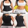 HOT SHAPERS Womens Cami Hot Waist Cincher - Compression & Sweat-Enhancing trainer for Waist Slimming & Tummy Control Black view 3