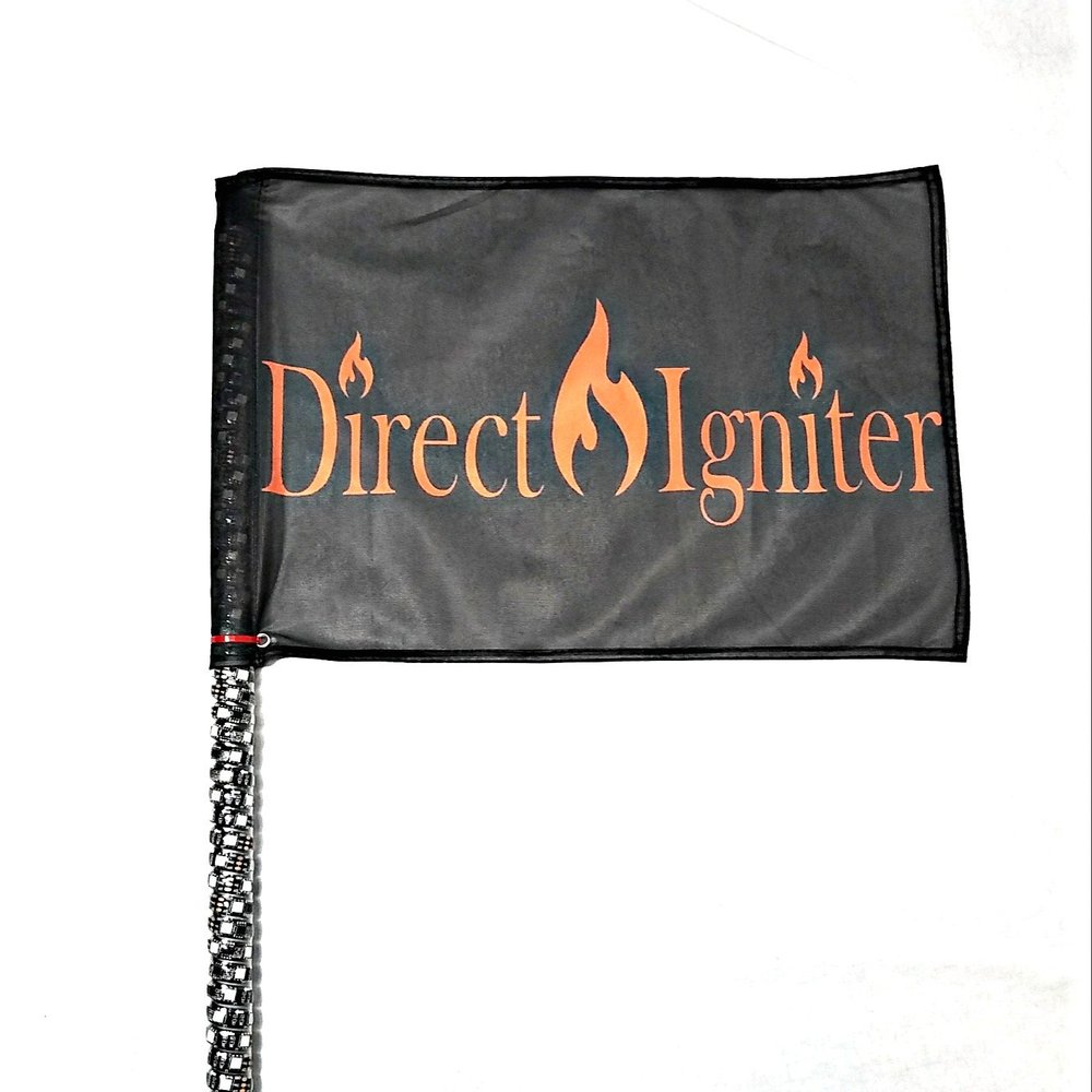 DIRECT IGNITER Wrapped L.E.D. RGBW Safety Flag Whip 20 Colors Over 30 Modes+ Remote RZR CAN-AM Twisted Spiral (3)