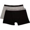 Calvin Klein Kids Boys' Modern Cotton Boxer Brief Underwear 2-Pack, Heather Grey/Black, Medium view 3