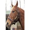 Horse Fare Leather Halter with Solid Brass Hardware- Made in The USA (Dark Brown, Cob) view 1