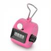 SPHTOEO Hand Tally Counter, Pink, 4 Digit Mechanical Clicker view 1